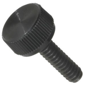25C32MTKNB 1/4-20 X 1/2 KNURLED THUMB SCREW NYLON
